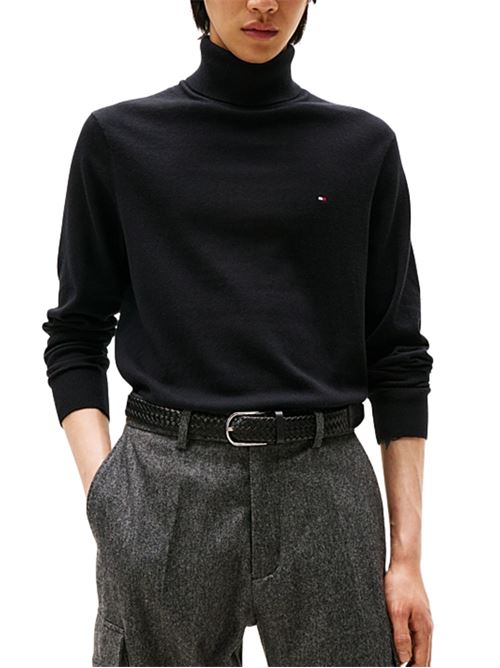 Maglioncino misto cashmere a collo alto Tommy Hilfiger | MW0MW28048BDS